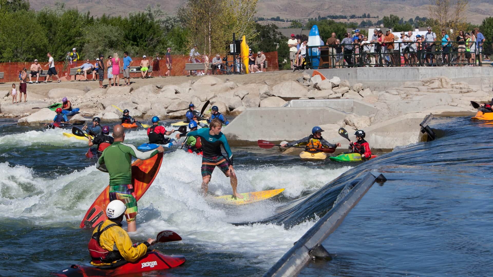Aerial view of Garden City, Idaho — an Ada County market Renew Real Estate Group serves across the Treasure Valley.